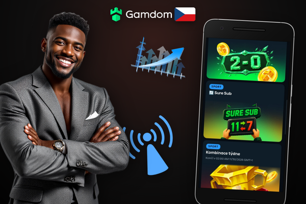 Mobilní aplikace Gamdom Kasino s kontrolním seznamem pro správné zadání promo kódu