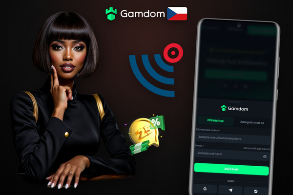 Gamdom Kasino CZ registrace – panel pro nahrání dokladu totožnosti při KYC ověření