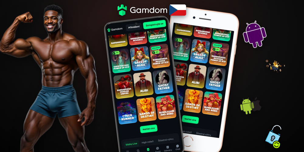 Gamdom Kasino mobilní verze na telefonu i tabletu – sloty a sázkový trh na jedné obrazovce